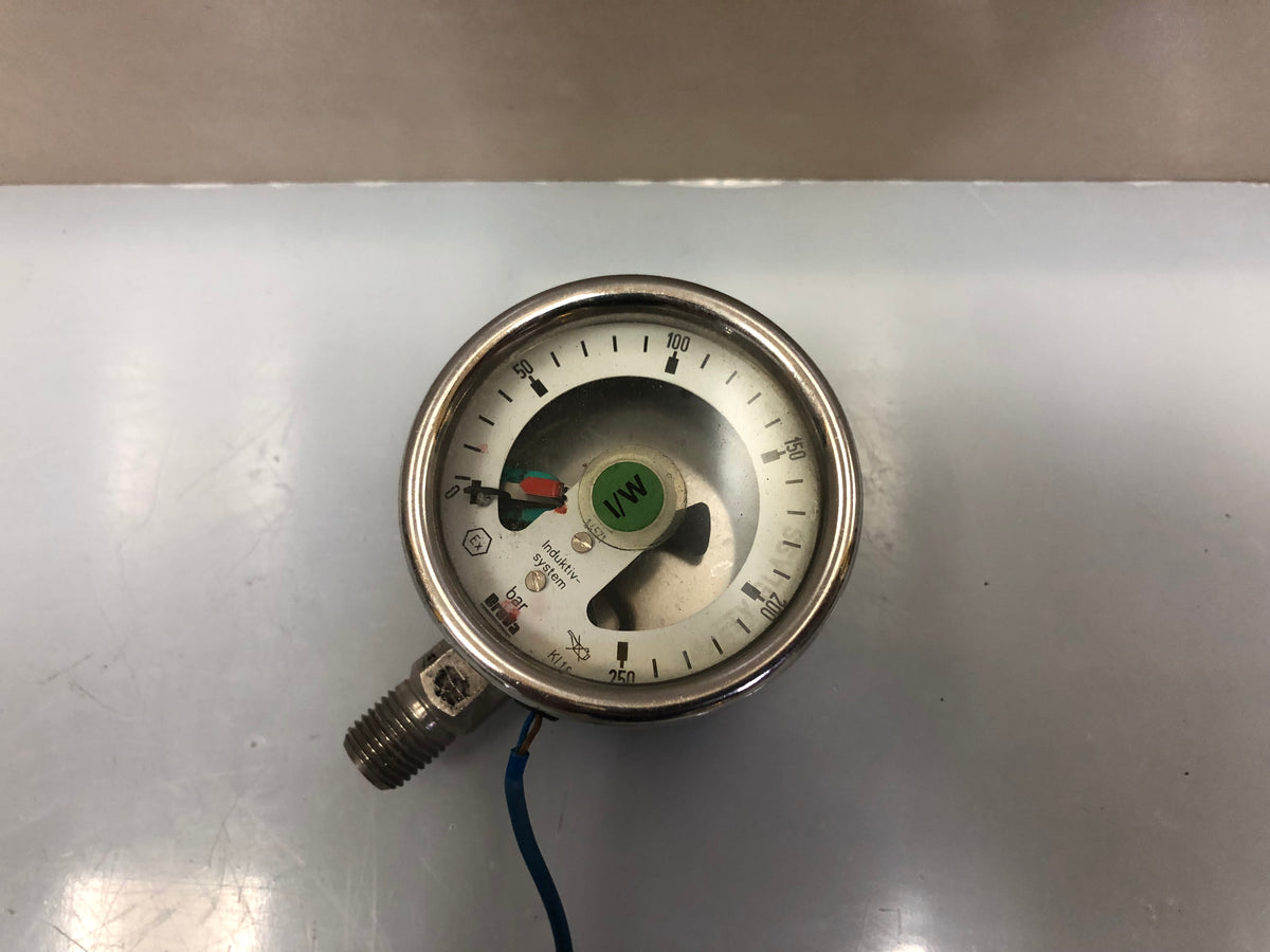 1x DruVa BE Indicating Pressure Switch WE 77/Ex 1 – 0–250 bar Inductive Sensor