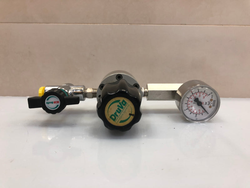 DruVa High-Pressure Cylinder Pressure Regulator – Gas Supply Control