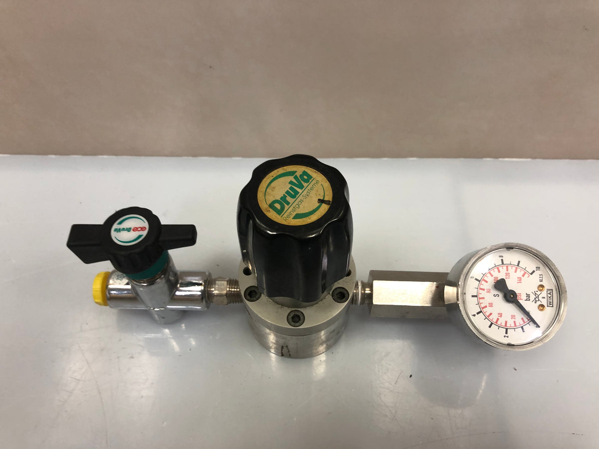 DruVa High-Pressure Cylinder Pressure Regulator – Gas Supply Control