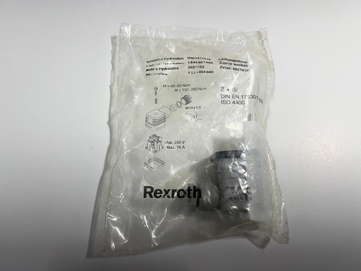 Rexroth Solenoid Plug – R901017010 1 834 484 058 (1 Piece, Fit for Rexroth)
