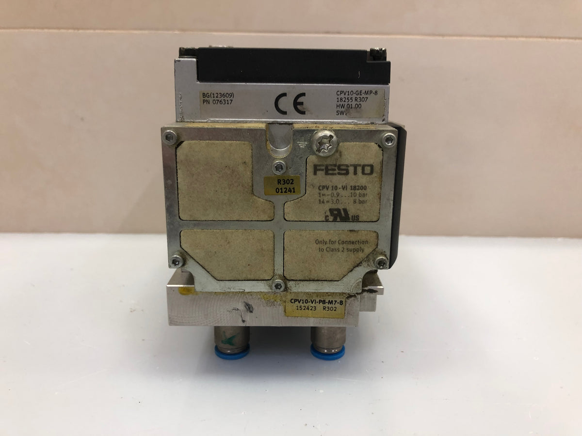 FESTO CPV10-GE-MP-8 18255 Solenoid Valve – 8-Station CPV10 Valve Manifold Module