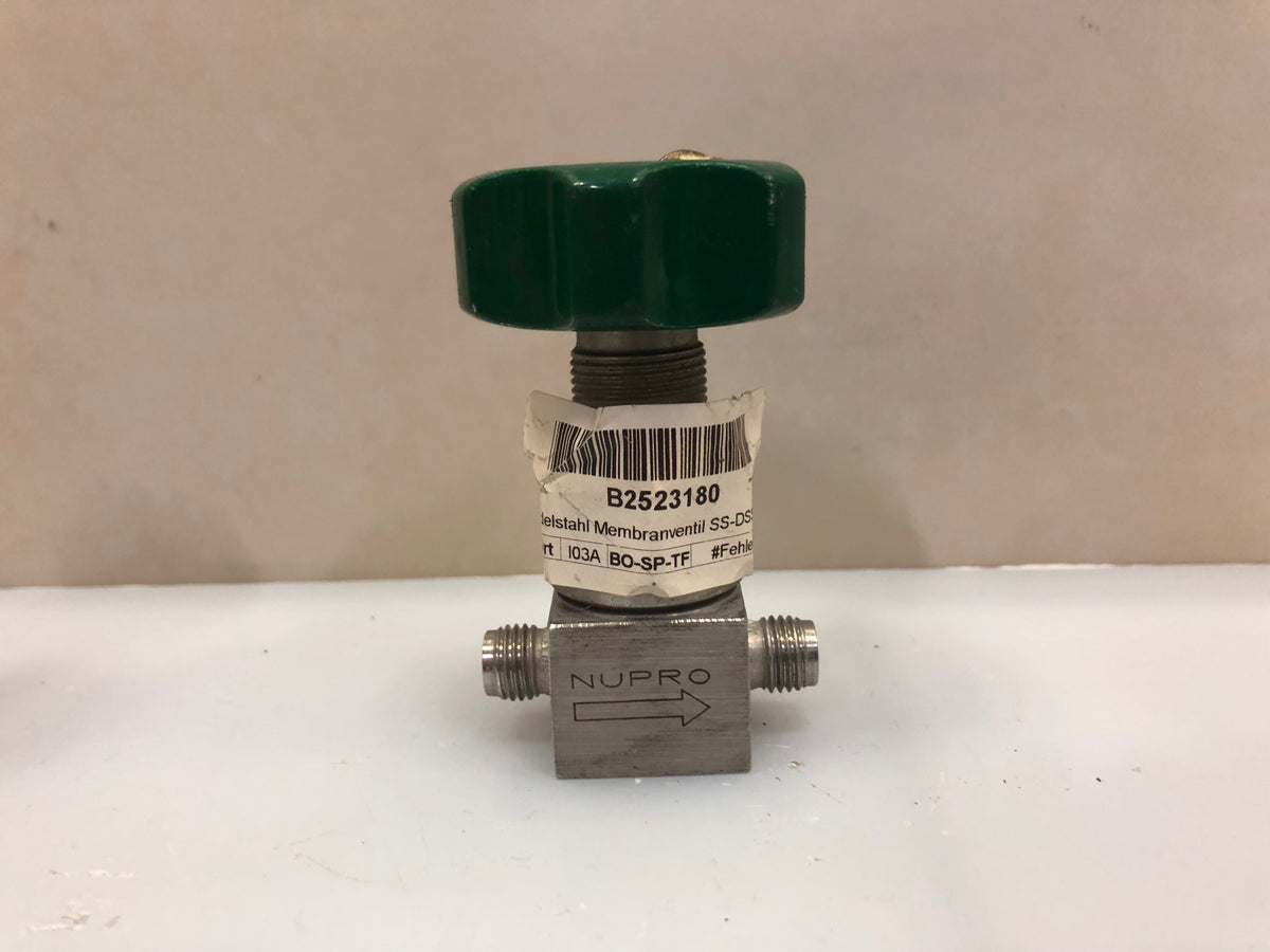 1x NUPRO SS-DSS6MM Stainless Steel Needle Valve
