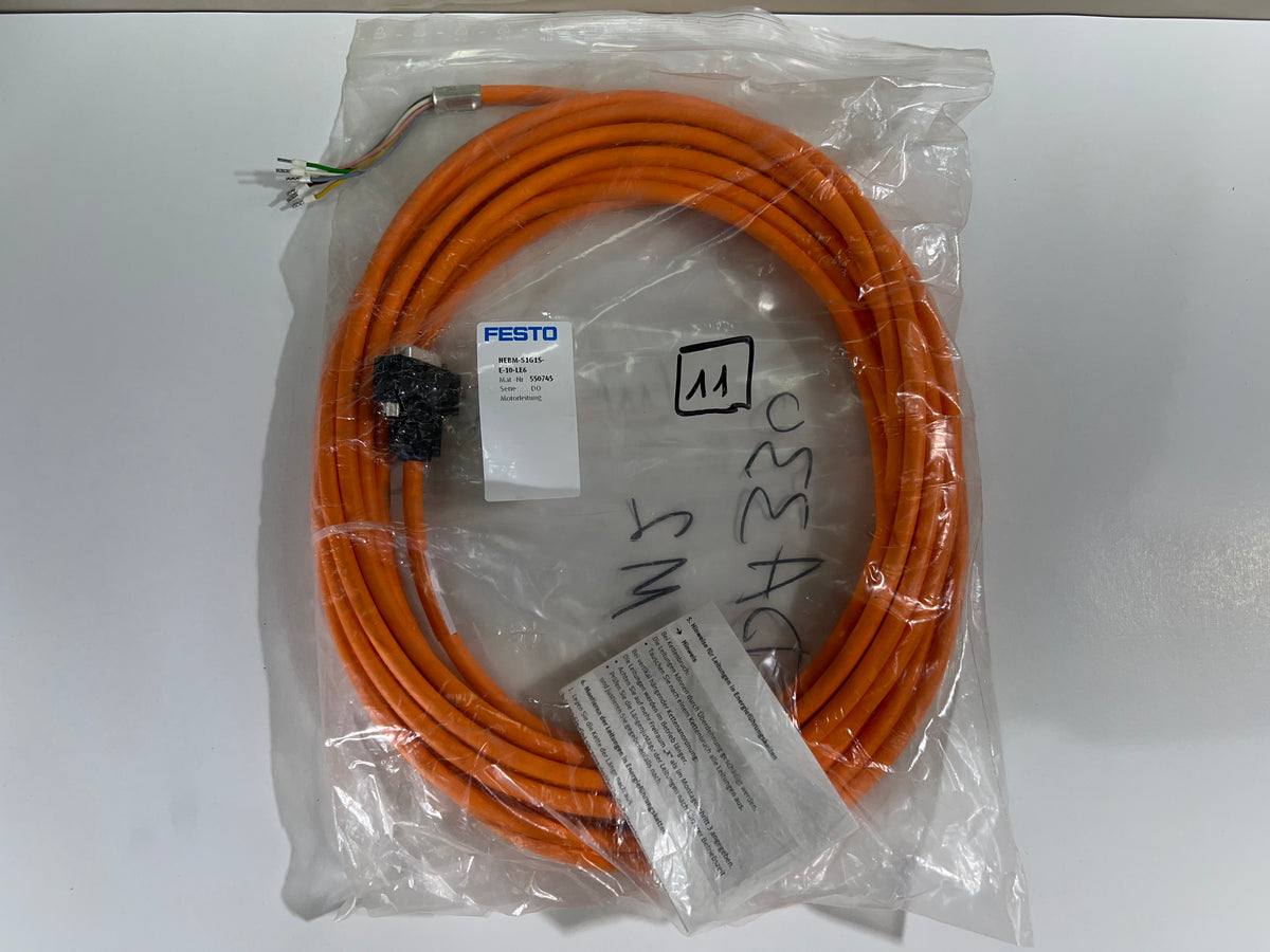 1x NEW Festo NEBM-S1G15-E-10-LE6 Connecting Cable 550745