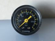 Festo Manometer Pressure Gauge 0–10 Bar – Bottom Mount