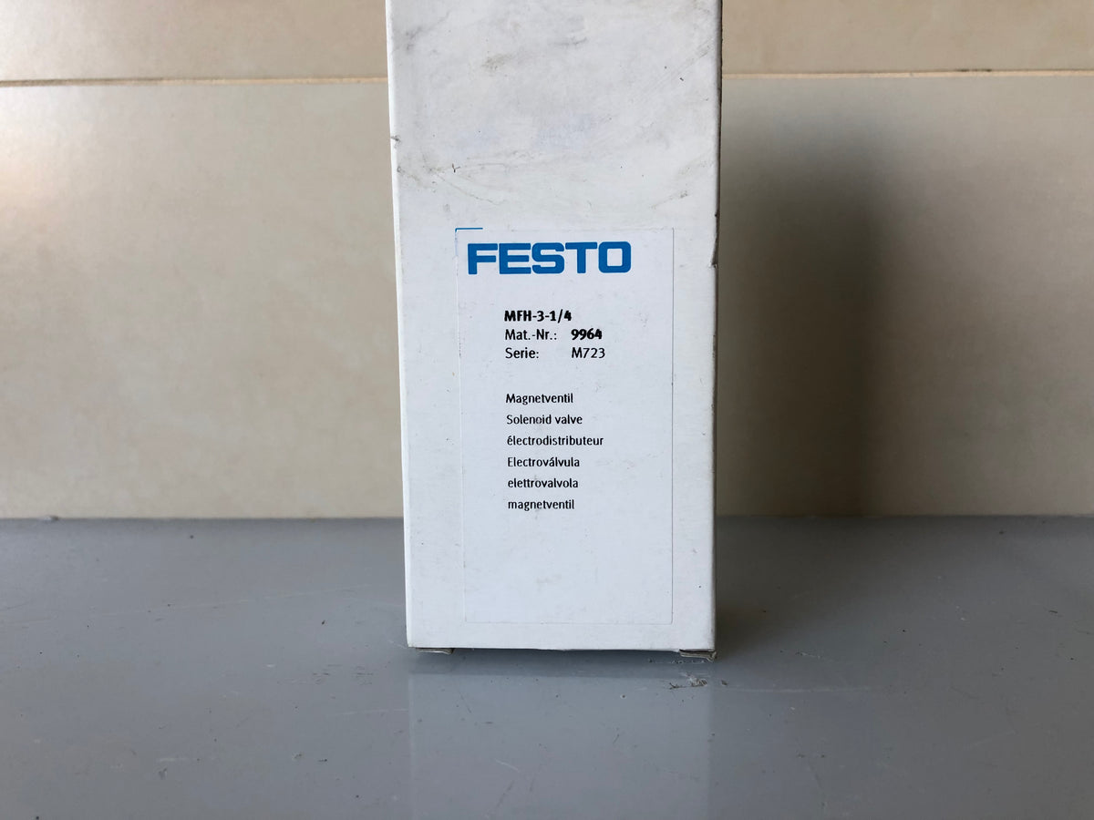 Festo MFH-3-1/4 9964 Solenoid Valve – 3/2 Way, 1/4" Port Pneumatic Valve