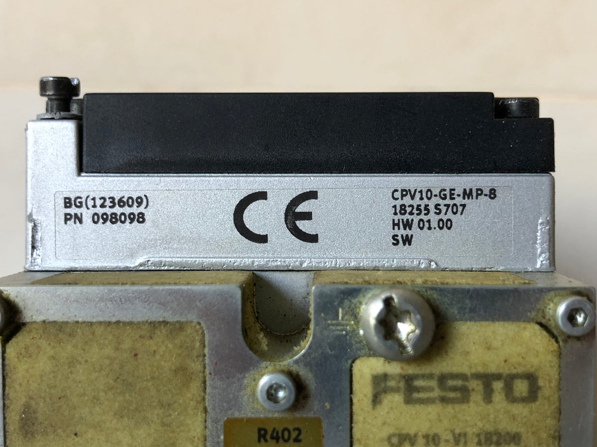 Festo CPV10-GE-MP-8 18255 Valve Terminal – 8-Station Pneumatic Manifold