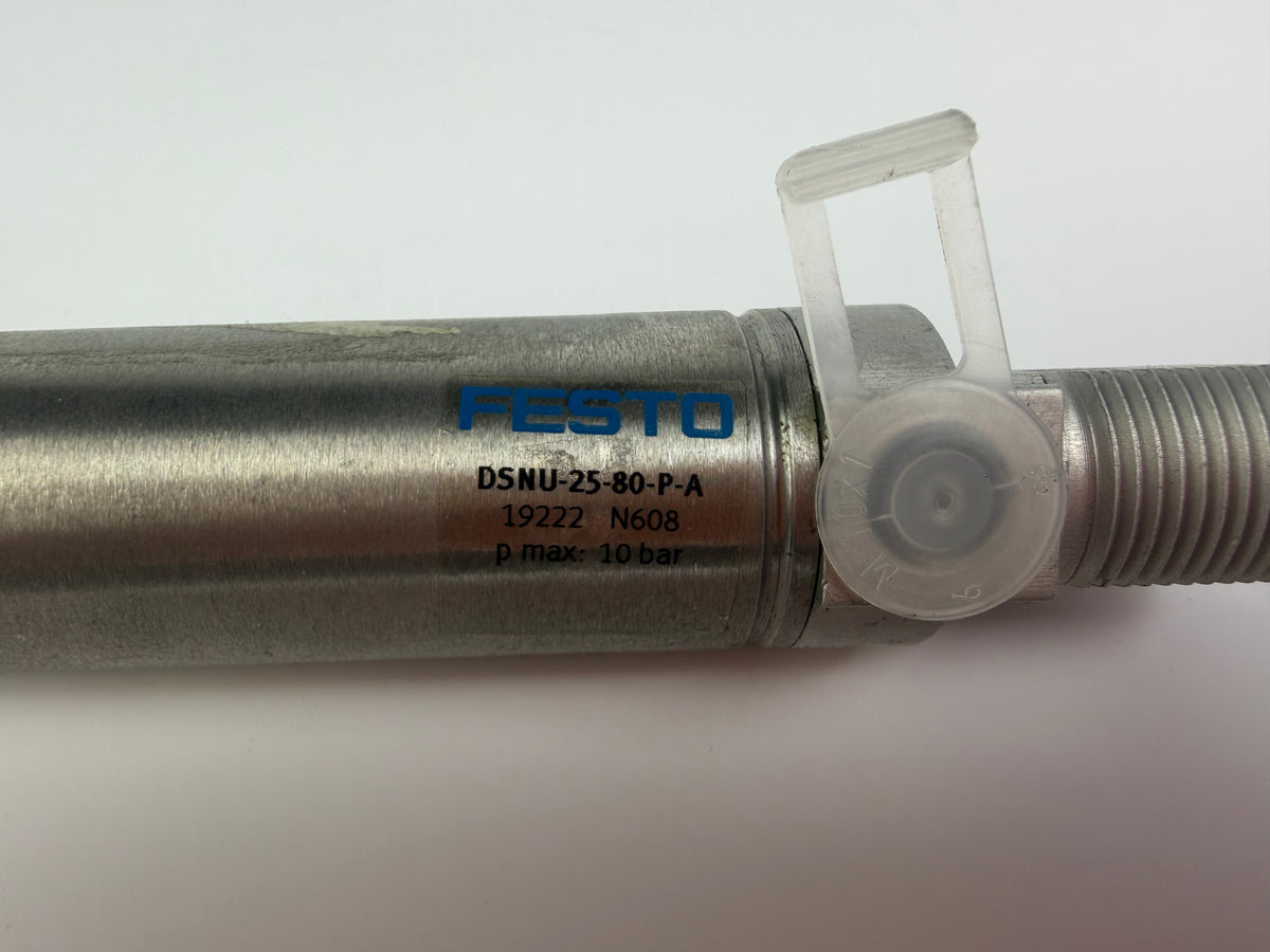 1x Festo DSNU-25-80-P-A 19222 Pneumatic Cylinder 25mm Bore 80mm Stroke