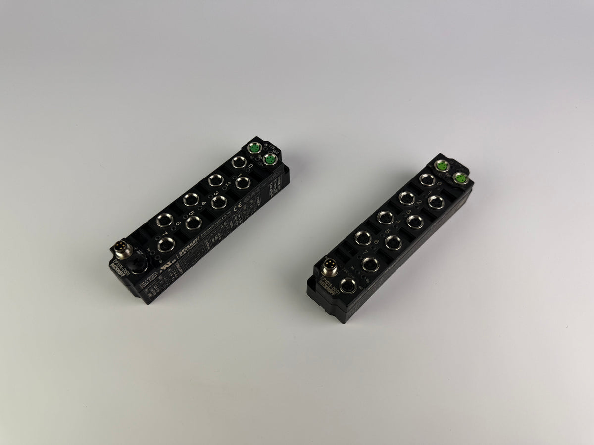 1x Beckhoff EP1018-0001 EtherCAT Box 8-Channel Digital Input Module IP67