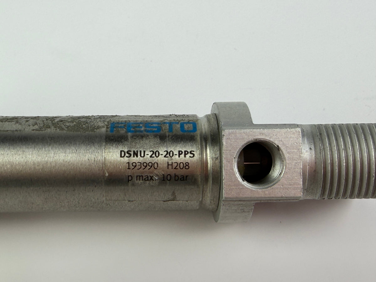 Festo DSNU-20-20-PPS Pneumatic Cylinder 20mm Bore 20mm Stroke Max 10 Bar