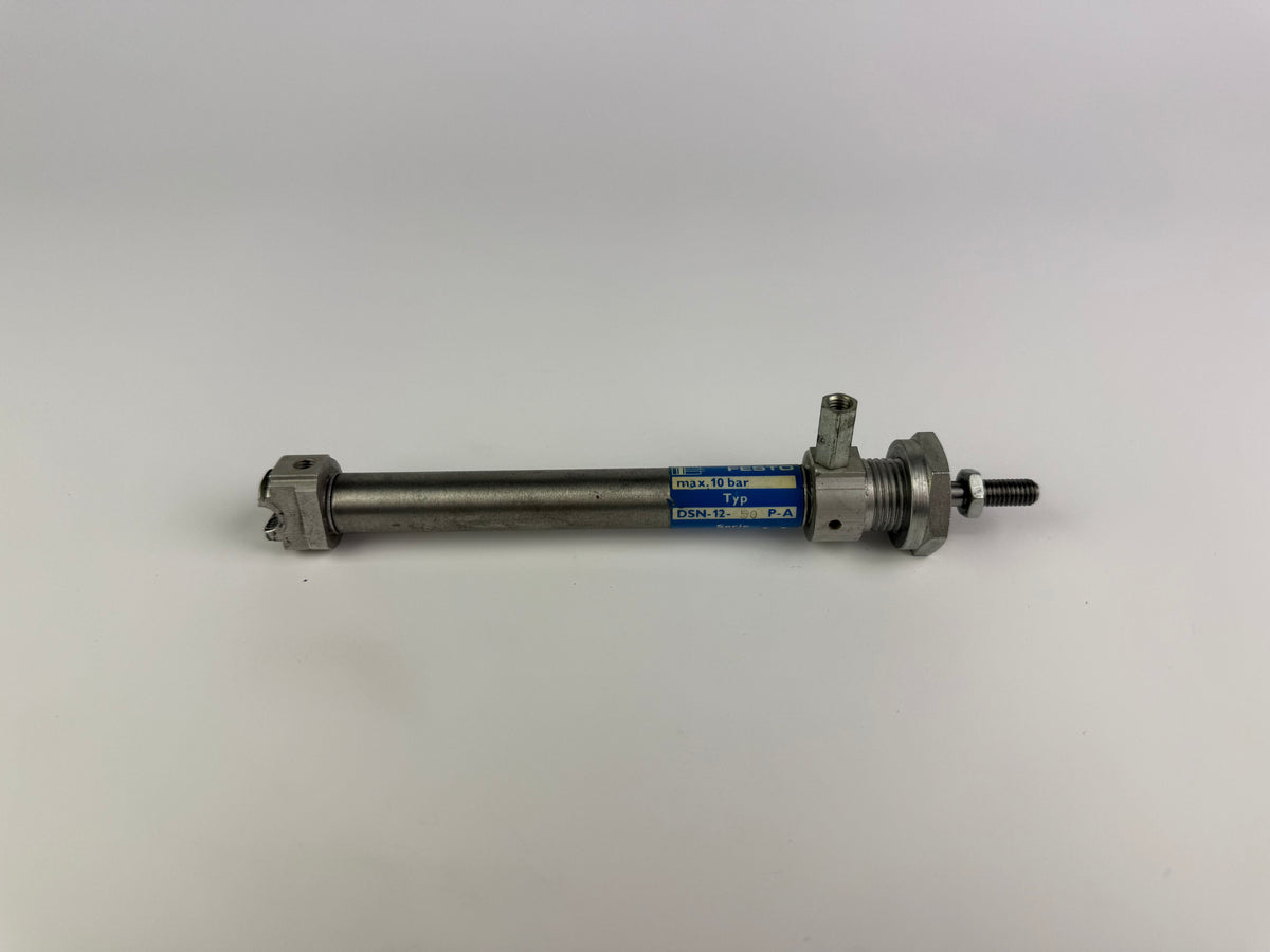 Festo DSN-12-50-P-A Pneumatic Cylinder 12mm Bore 50mm Stroke Max 10 Bar