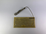 KeySonic ACK-595 Mini Keyboard – Beige (Yellowed) – 185cm Cable – German Layout