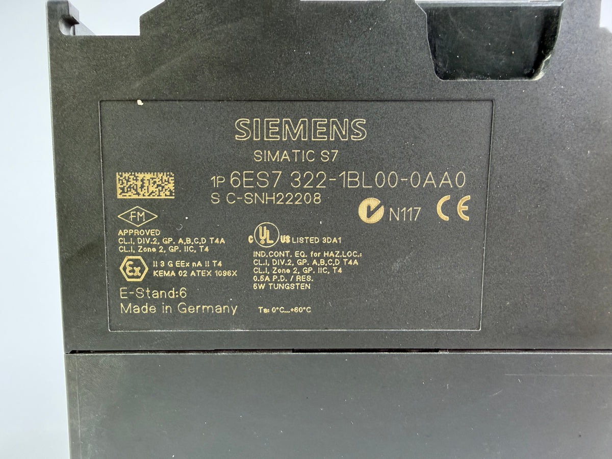 Siemens 6ES7 322-1BL00-0AA0 SIMATIC S7-300 Digital Output Module