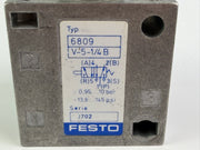 Festo 6809 V-5-1/4-B Stem Actuated Valve