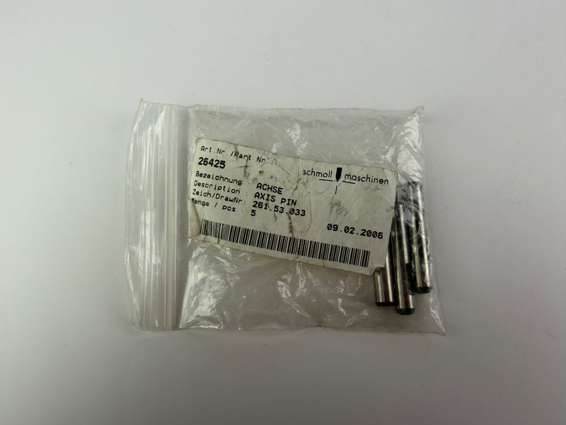Schmoll Maschinen 26425 Axis Pin – ACHSE – 3 Pieces