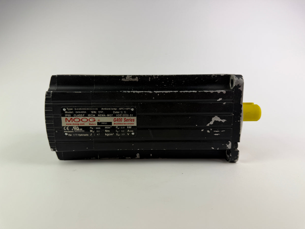 MOOG G414-805A Brushless Servomotor – 2.31 kW – G400 Series