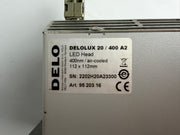 DELO DELOLUX pilot A4T Control Unit + 2× DELOLUX 20/400 A2 LED Heads – Complete UV Light Curing System