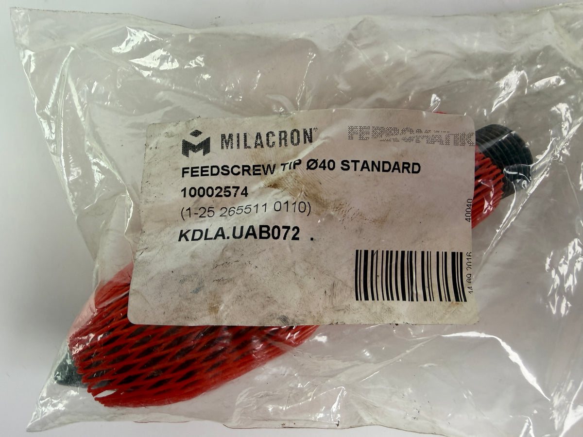 Feedscrew Tip fi 40 Standard for Injection Molding Machine – Milacron Ferromatik – 10002574