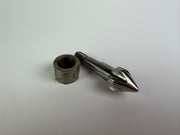 Feedscrew Schneckenspitze Nozzle Ø12mm + Ring Ø28mm - injection molding machine