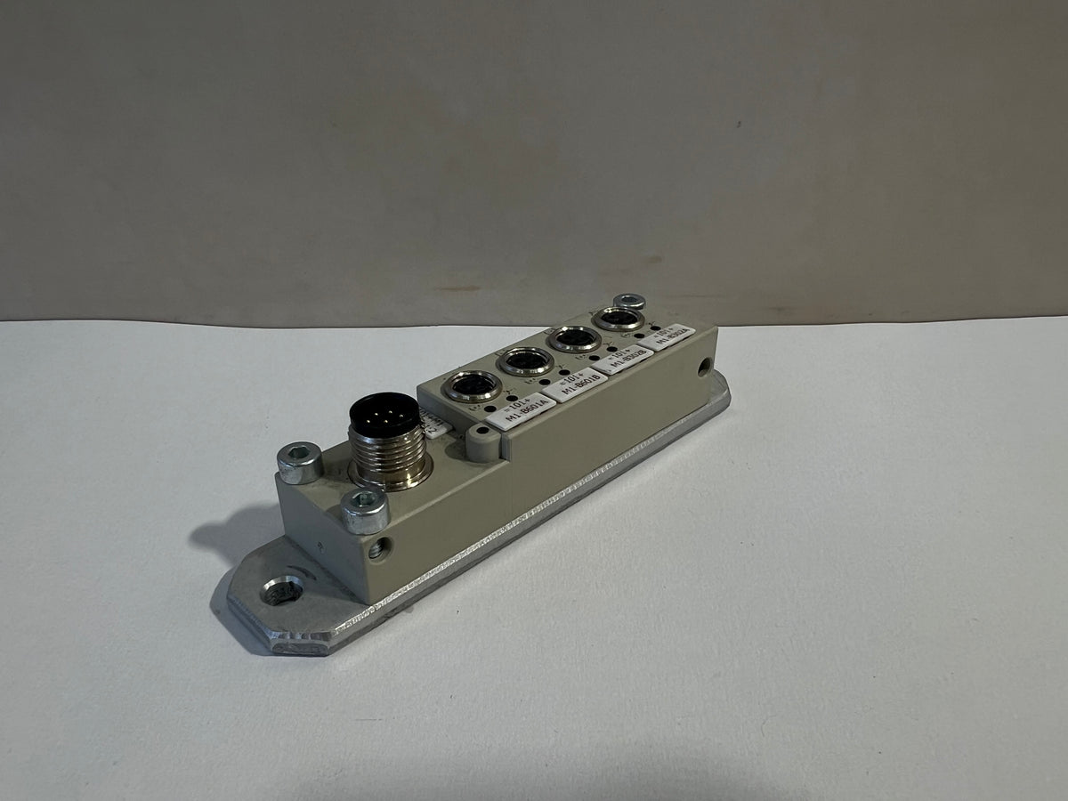 1x Weidmüller 1828740000 4-Port Slim Line M8 Distribution Terminal Block