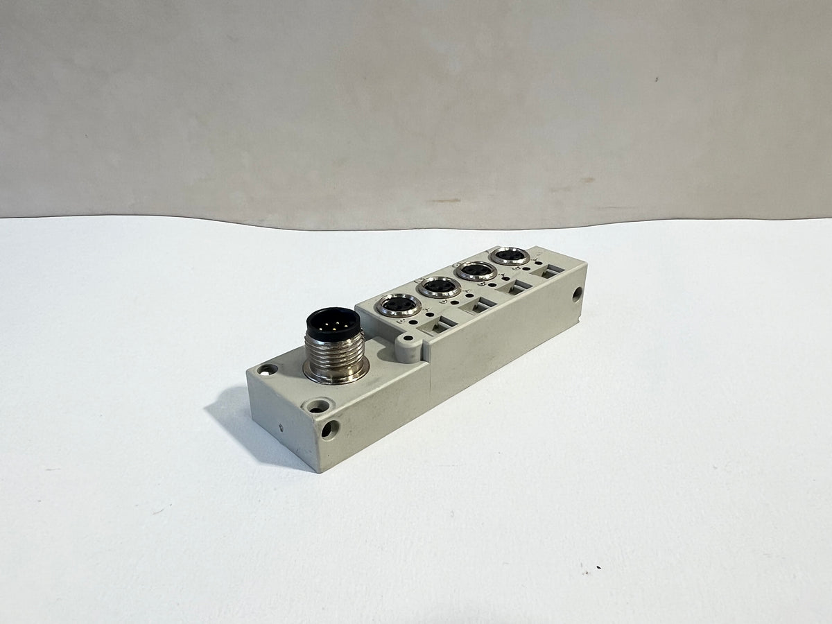 1x Weidmüller 1828740000 4-Port Slim Line M8 Distribution Terminal Block