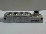 1x Weidmüller 1828740000 4-Port Slim Line M8 Distribution Terminal Block