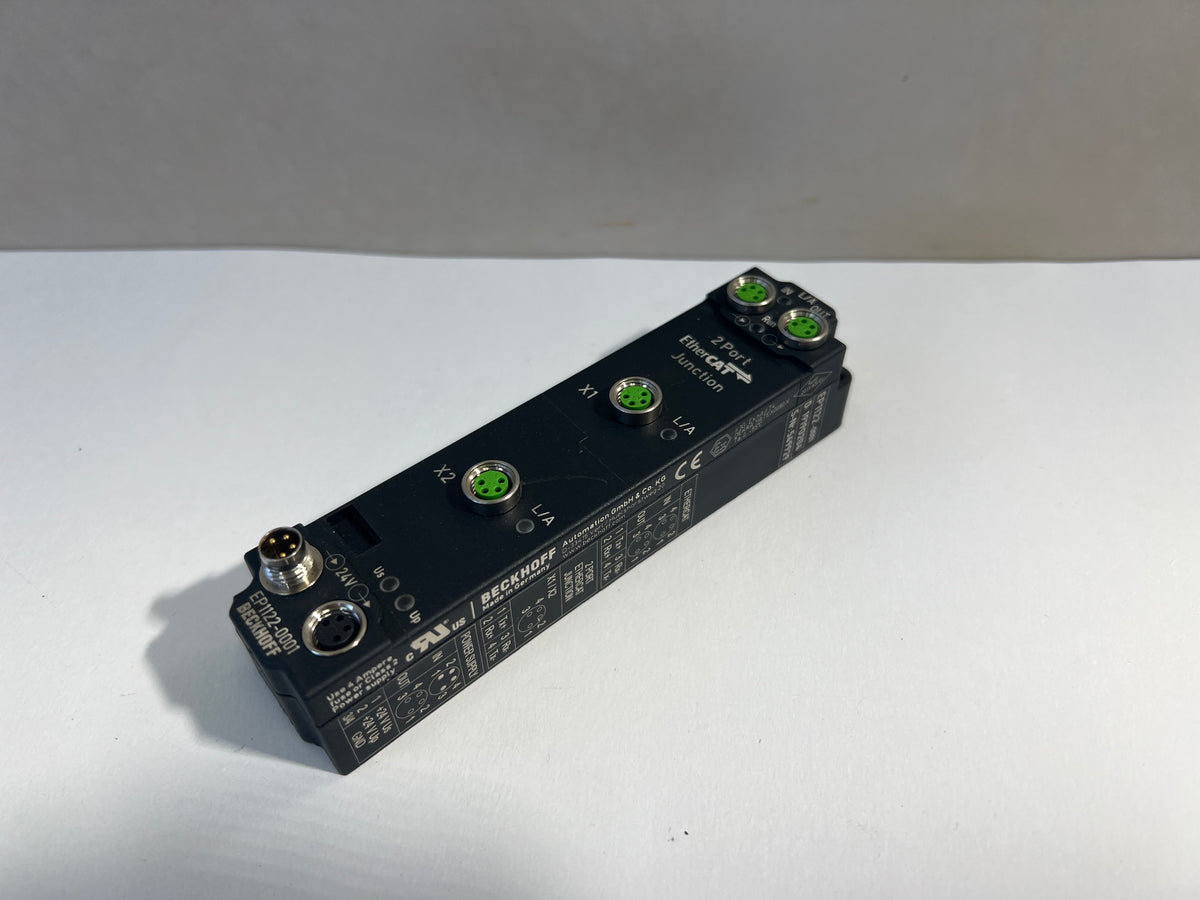 Beckhoff EtherCAT Box, 2-Port Branch, M8 | EP1122-0001