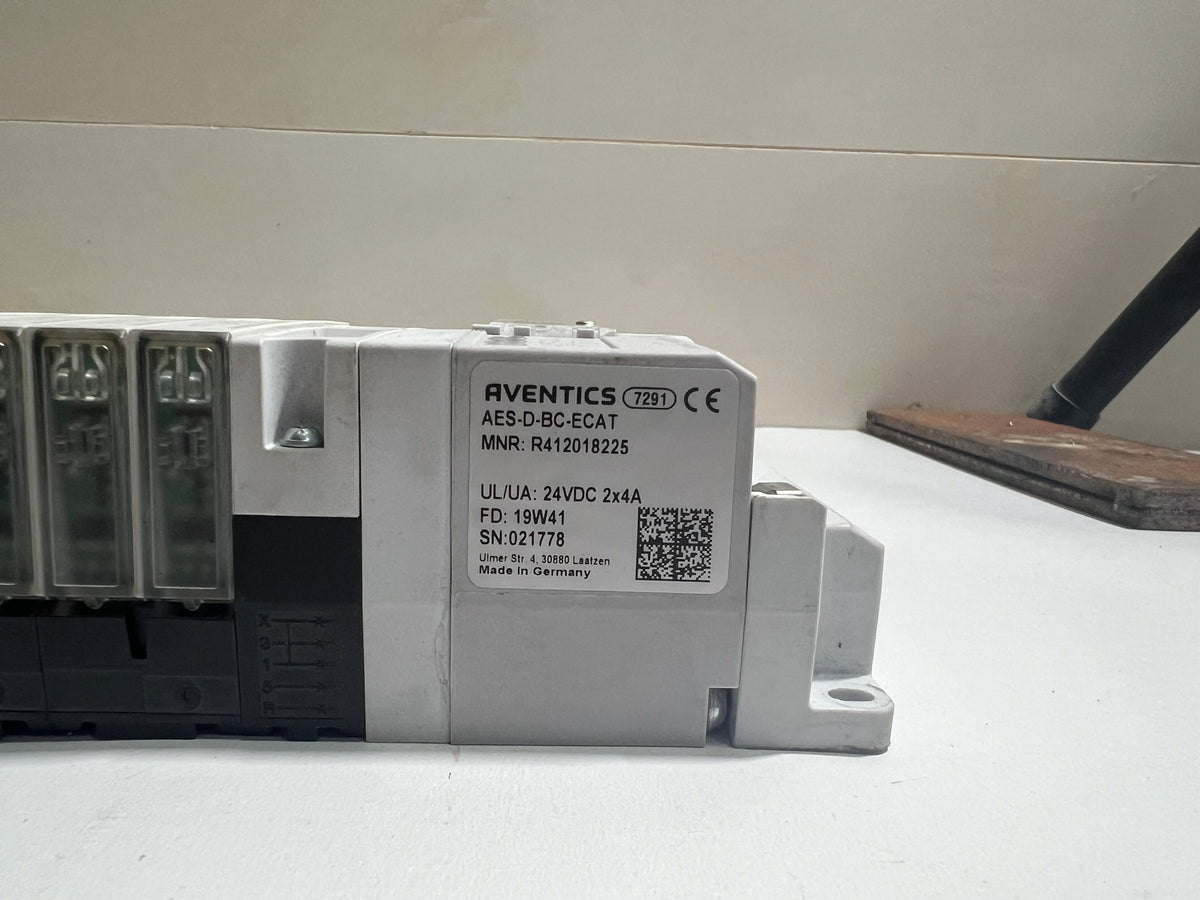 Aventics R412018225 EtherCAT AES-D-BC-ECAT Air Valve Island Module