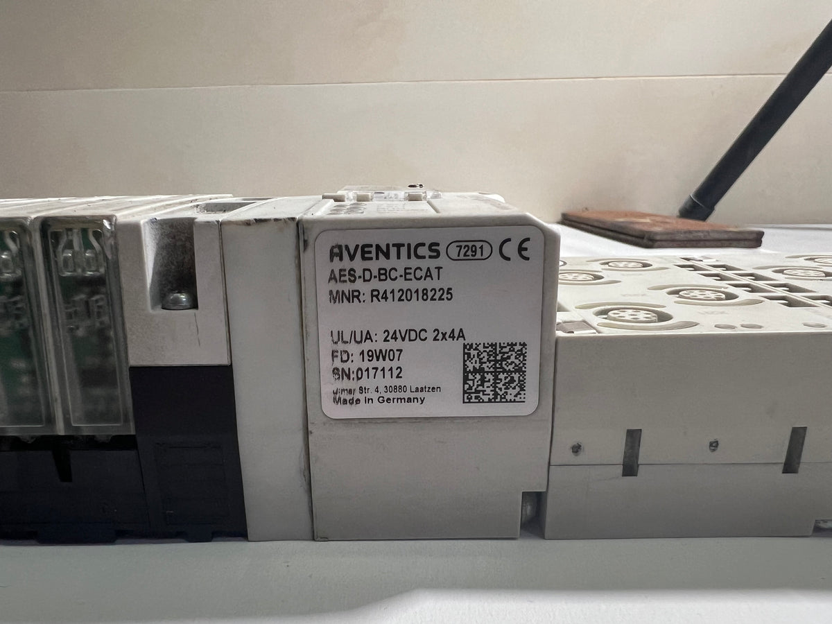 Aventics R412018225 EtherCAT AES-D-BC-ECAT Air Valve Island Module