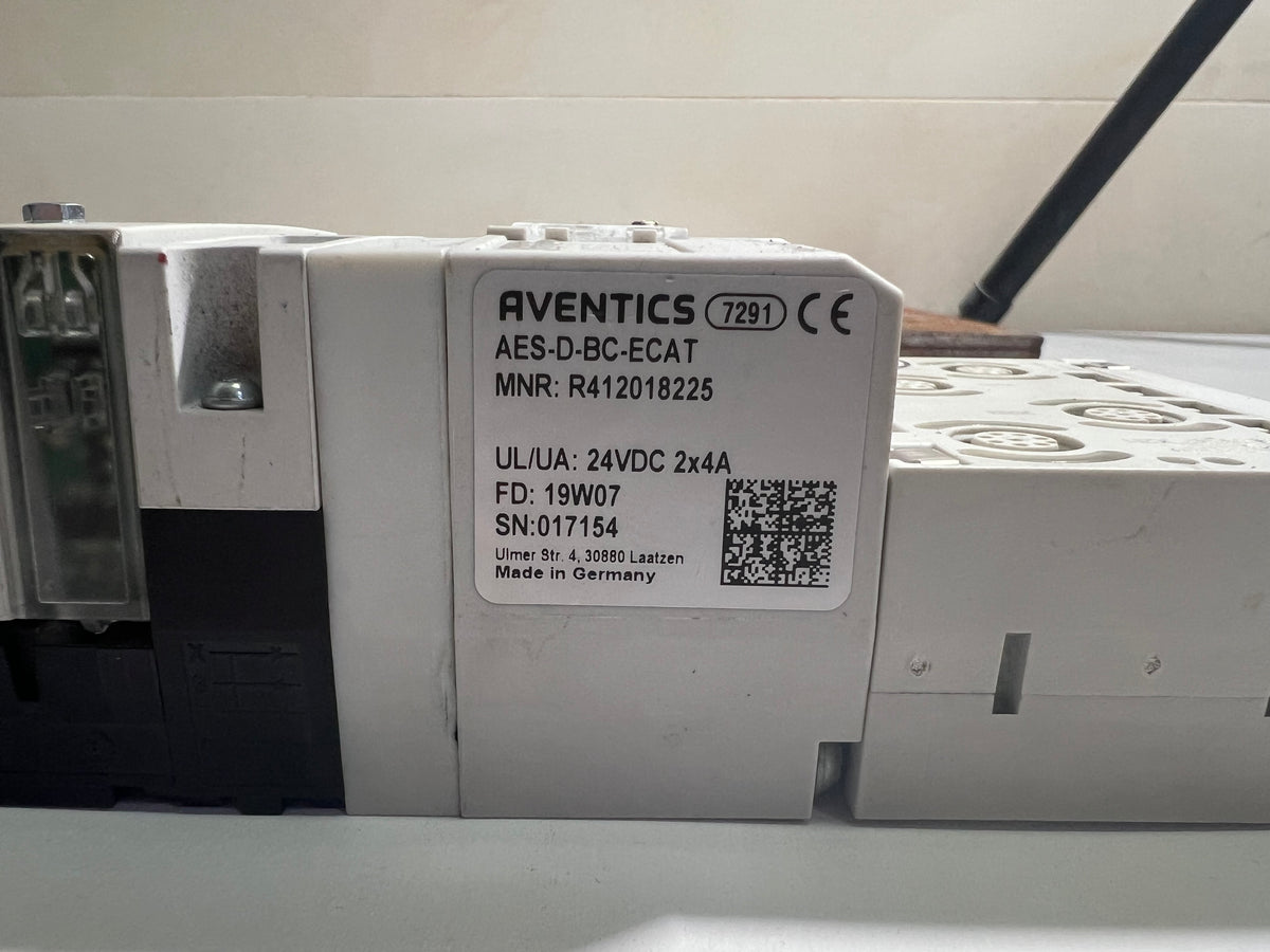 Aventics R412018225 EtherCAT AES-D-BC-ECAT Air Valve Island Module
