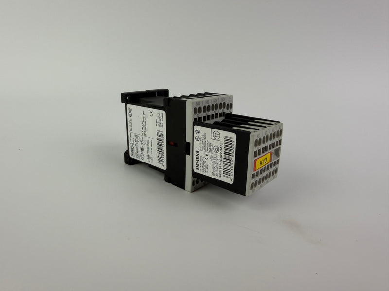 1x Siemens 3ZX1012-0RH11-1AA1 Contactor with 3RH1911-2GA22-3AA1 Auxiliary Relay