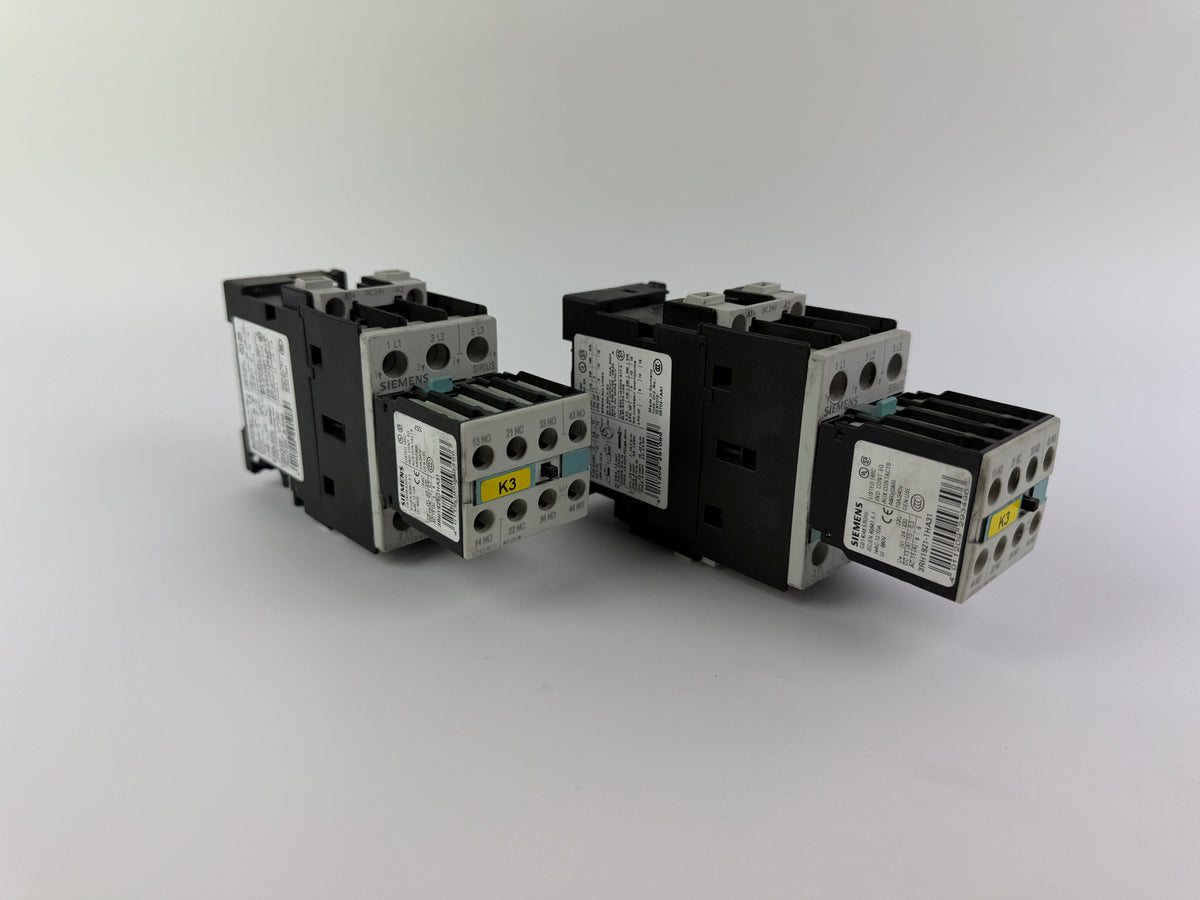 1x Siemens 3ZX1012-0RT02-1AA1 Contactor with Auxiliary Relay 3RH1921-1HA31