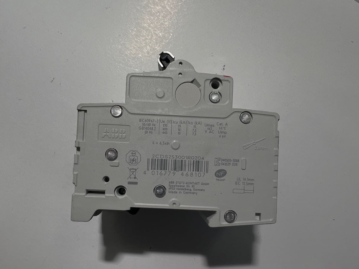 ABB 2CDS253001R0204 S203-C20 Circuit Breaker