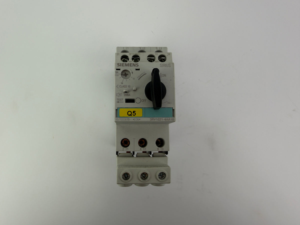 1x Siemens 3RV1021-4AA10 Motor Starter Protector Circuit Breaker