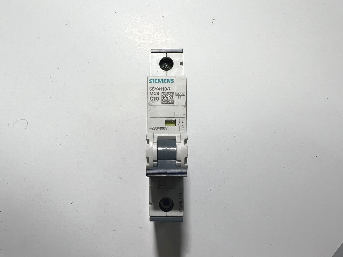 1x Siemens 5SY4110-7 MCB C10 Circuit Breaker