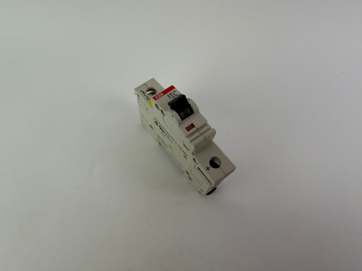 1x ABB S281UC-K2A Circuit Breaker 1-Pole 2A Type K 6kA