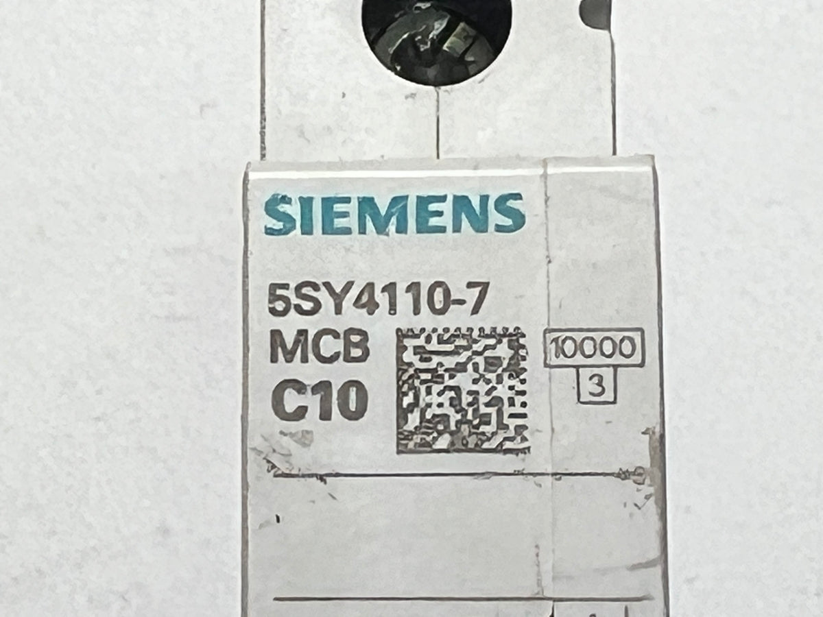1x Siemens 5SY4110-7 MCB C10 Circuit Breaker