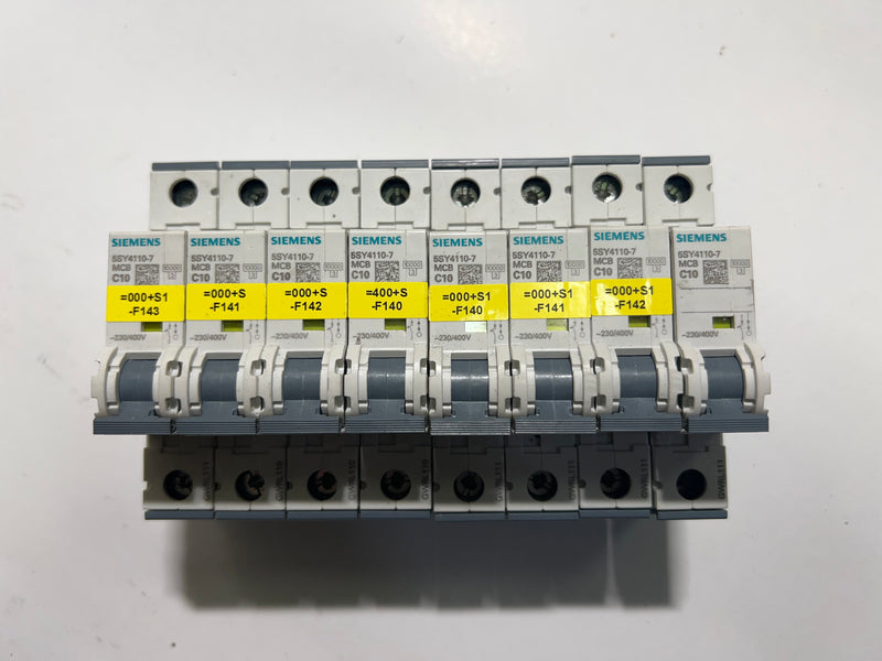 1x Siemens 5SY4110-7 MCB C10 Circuit Breaker