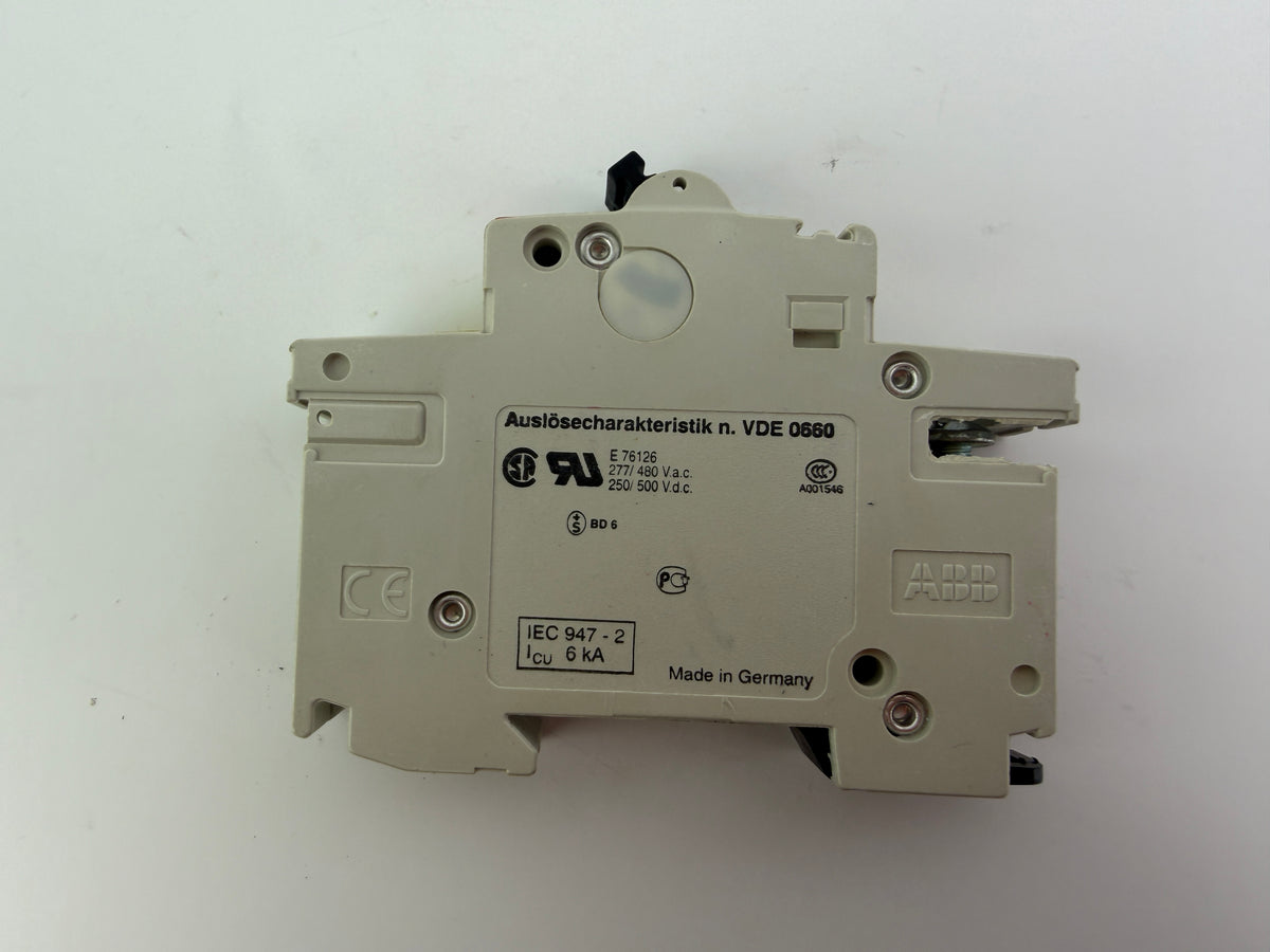 1x ABB S281UC-K2A Circuit Breaker 1-Pole 2A Type K 6kA