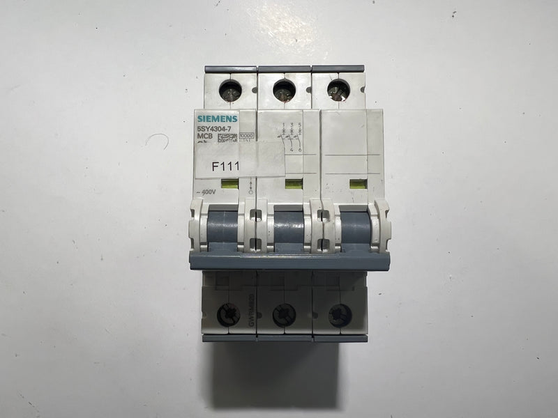 SIEMENS 5SY4304-7 Miniature Circuit Breaker MCB 3A C-Characteristic 230/400V