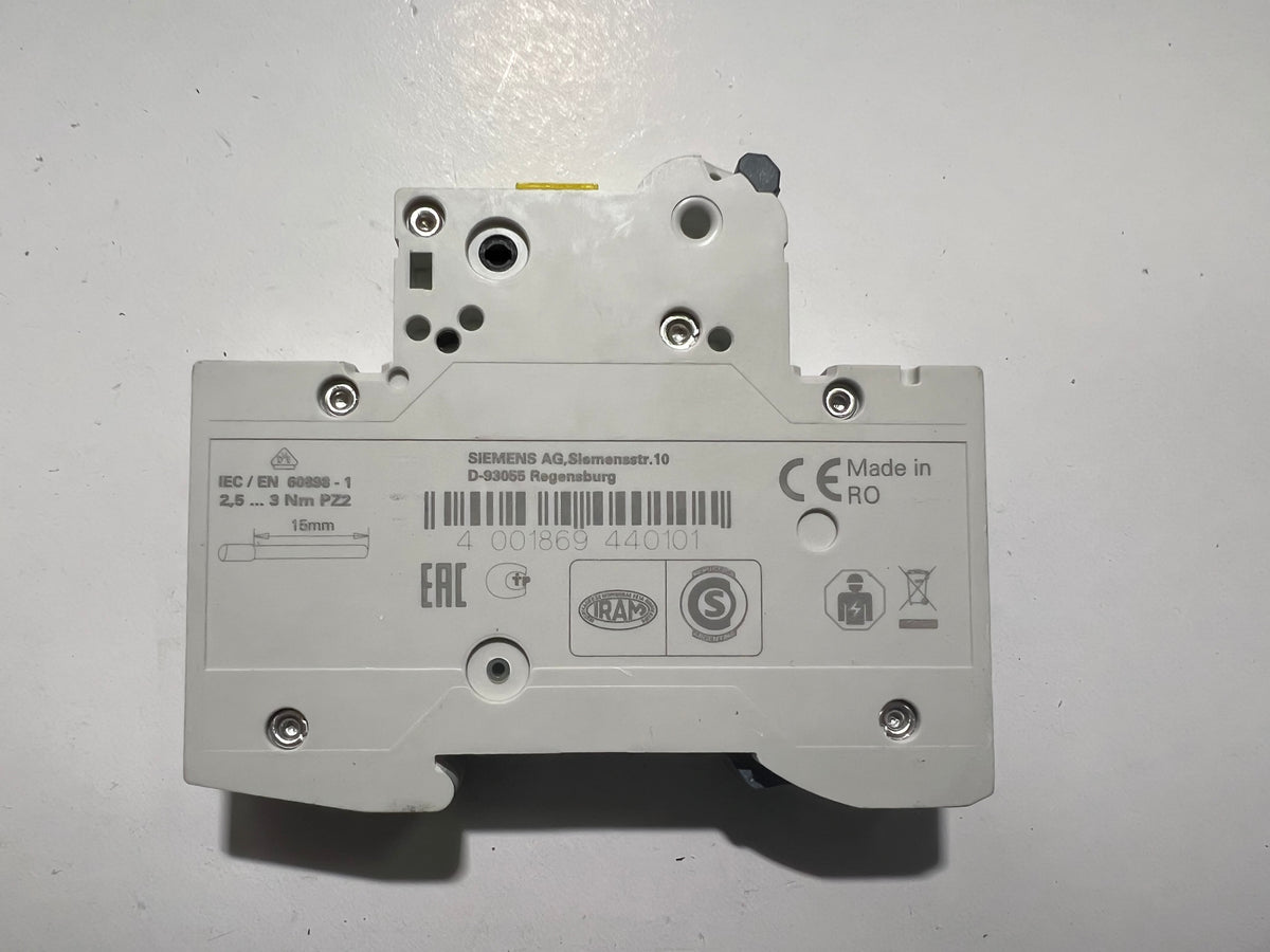 1x Siemens 5SL4102-7 Miniature Circuit Breaker MCB C2 230/400V 6kA
