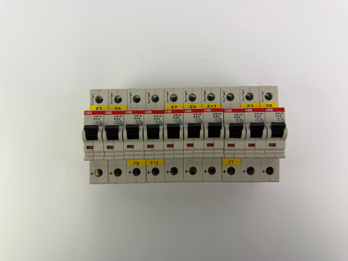 1x ABB S 281 UC K 6 A Circuit Breaker 1-Pole