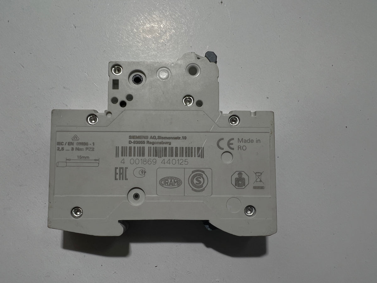 1x Siemens 5SL4104-7 Miniature Circuit Breaker MCB C4 230/400V 6kA