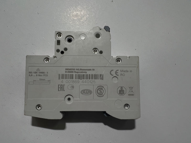 1x Siemens 5SL4104-7 Miniature Circuit Breaker MCB C4 230/400V 6kA