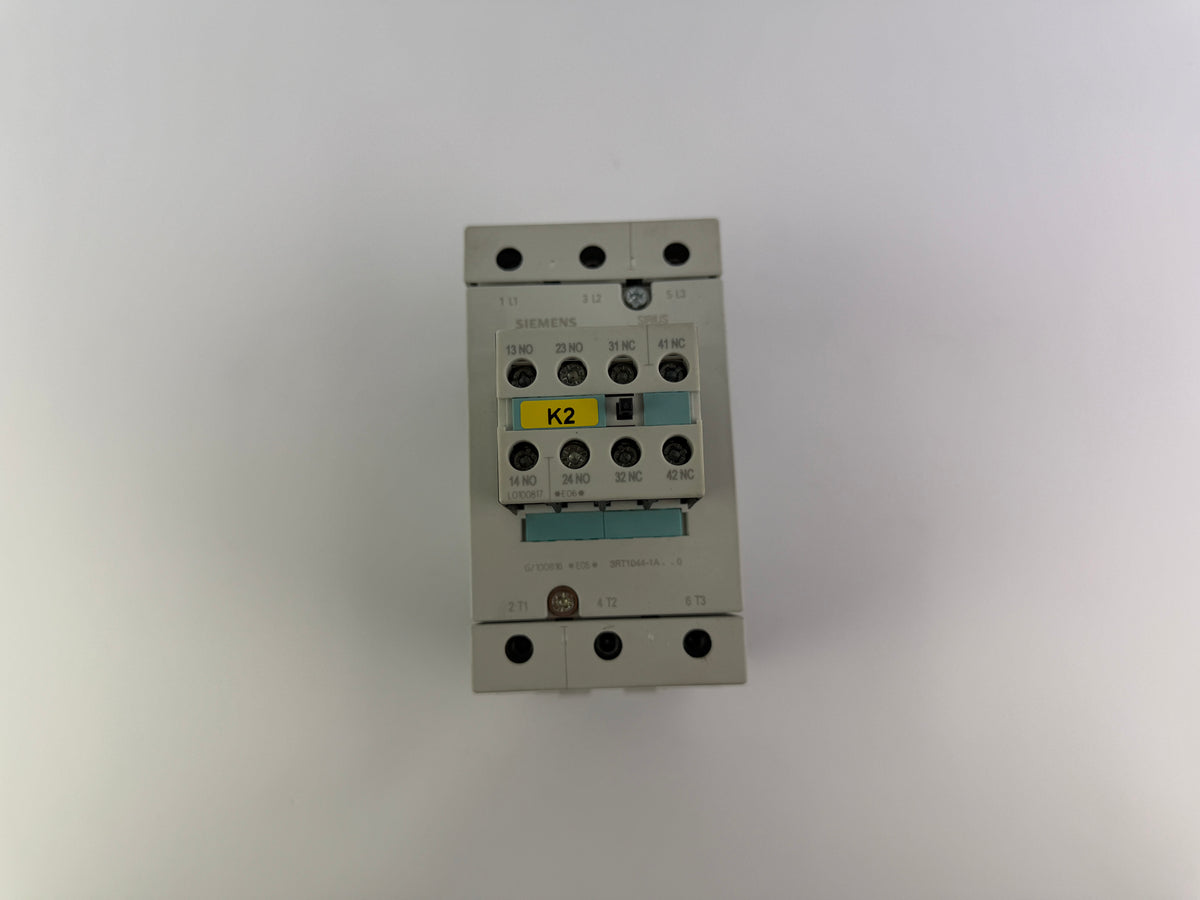 1x Siemens 3RT1044-1A Contactor, 3-Pole, AC-3, 65A, 230/400V