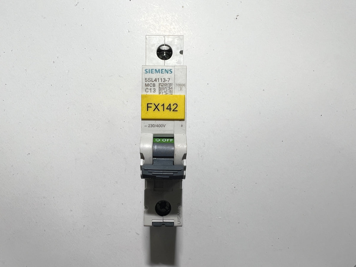 1x Siemens 5SL4113-7 Miniature Circuit Breaker MCB C13 230/400V 6kA