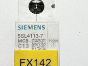 1x Siemens 5SL4113-7 Miniature Circuit Breaker MCB C13 230/400V 6kA