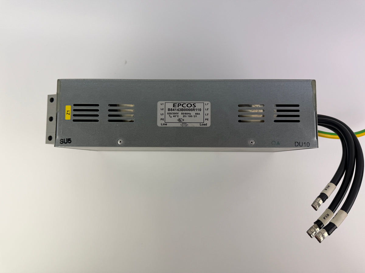 1x EPCOS B84143B0066R110 Line Filter, Mains EMI Filter, 66A, 520/300V