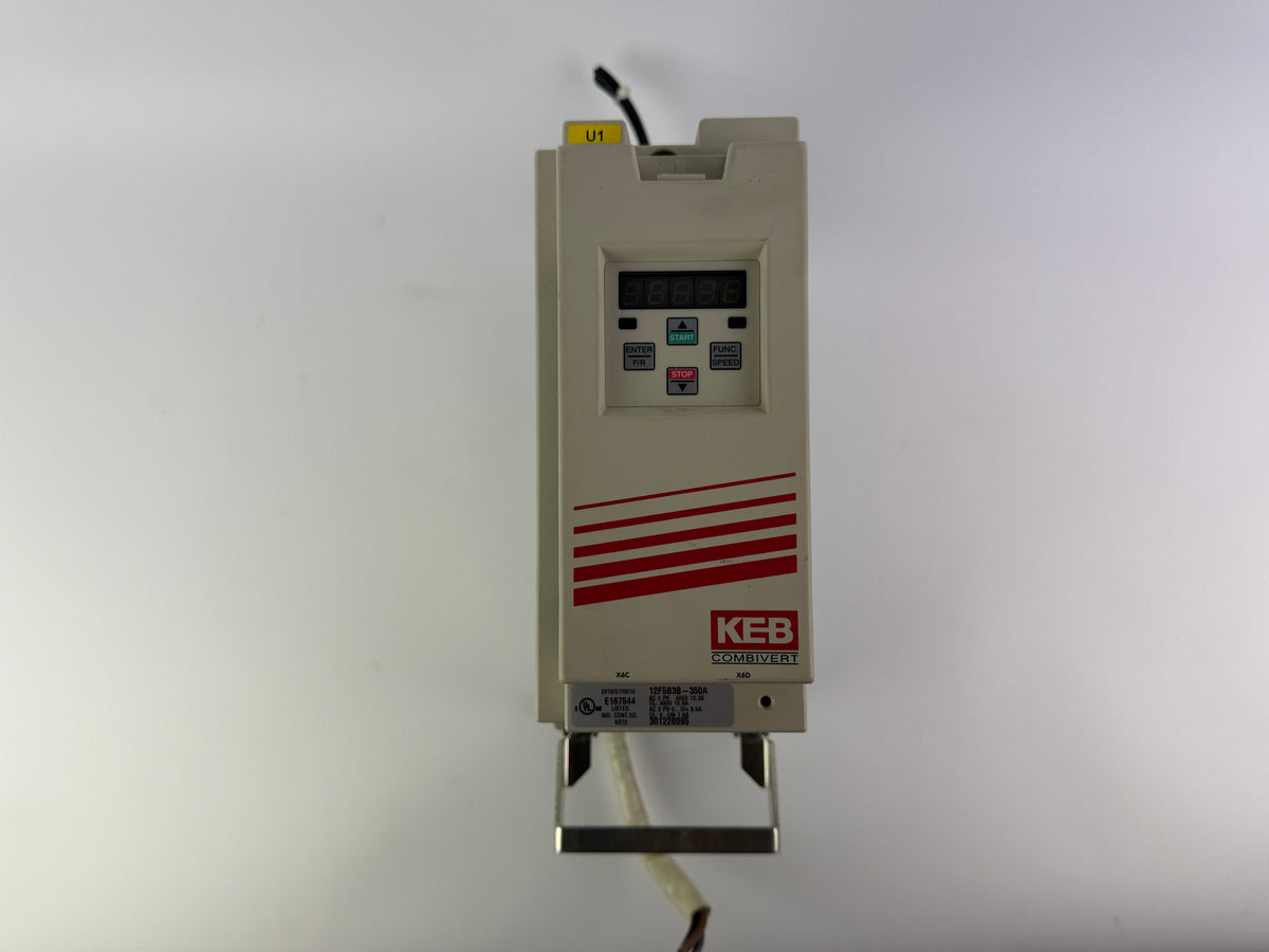 1x KEB 12F5B3B-350A Frequency Inverter, 6.6 kVA, 4.0 kW, 3-Phase, 400 V