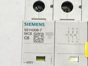 Siemens 5SY4306-7 Miniature Circuit Breaker MCB C6 230/400V 6kA 3-Pole