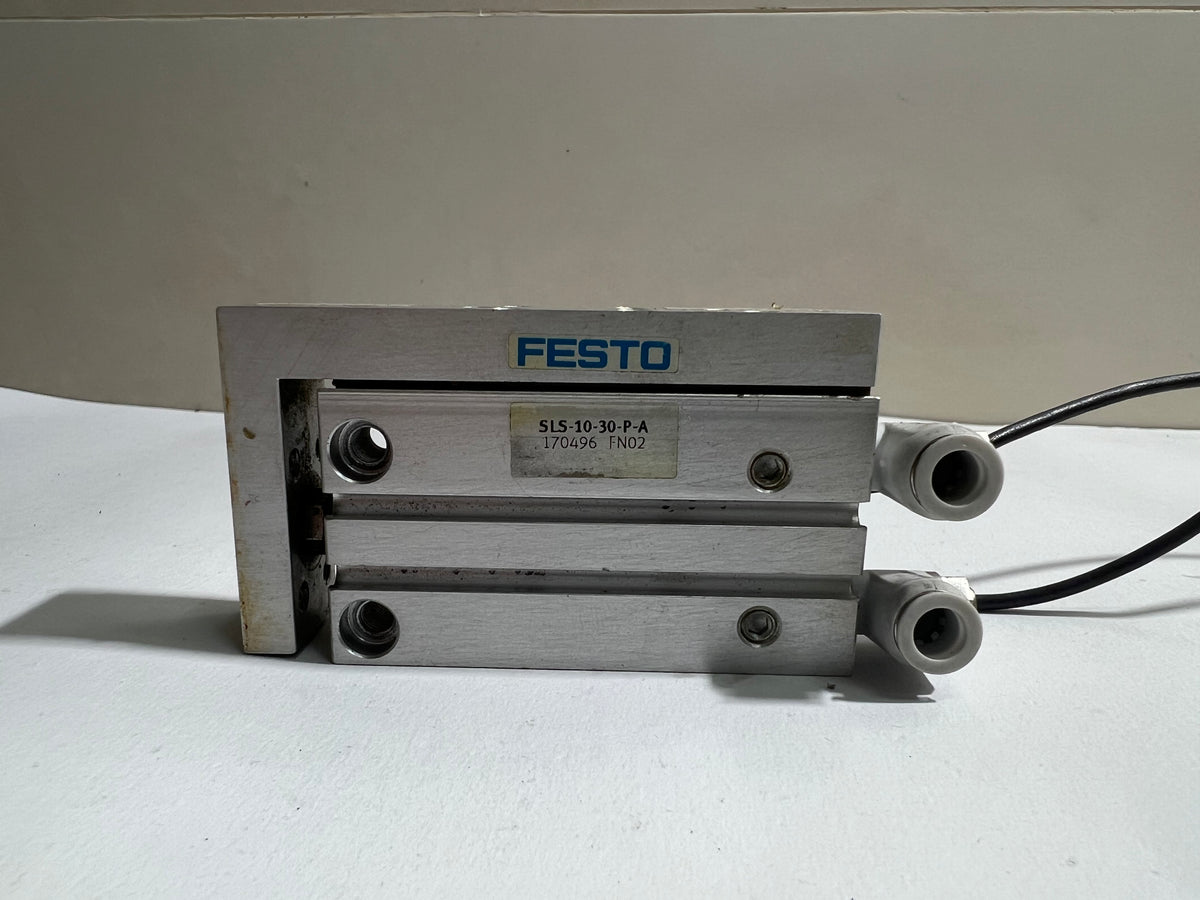 Festo SLS-10-30-P-A 170496 Slide Cylinder with 1.3m Sensor Cable